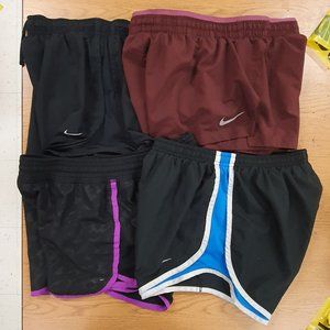 Lot Of 4 Women’s Nike Dri-fit Shorts Champion Line